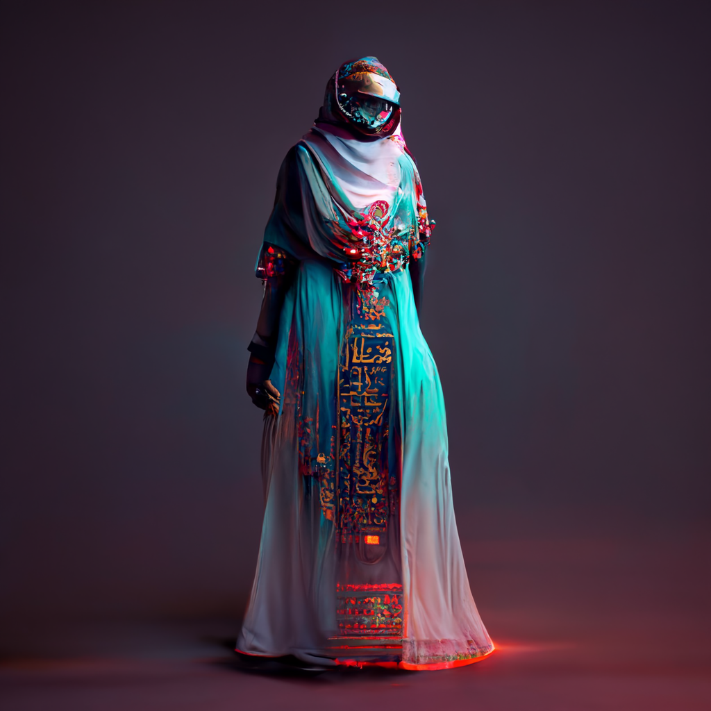 Mozi_a_cyborg_with_Saudi_Arabian_dress_from_the_Mansoojat_Found_ec10da03-067d-4196-a288-8595176c893a