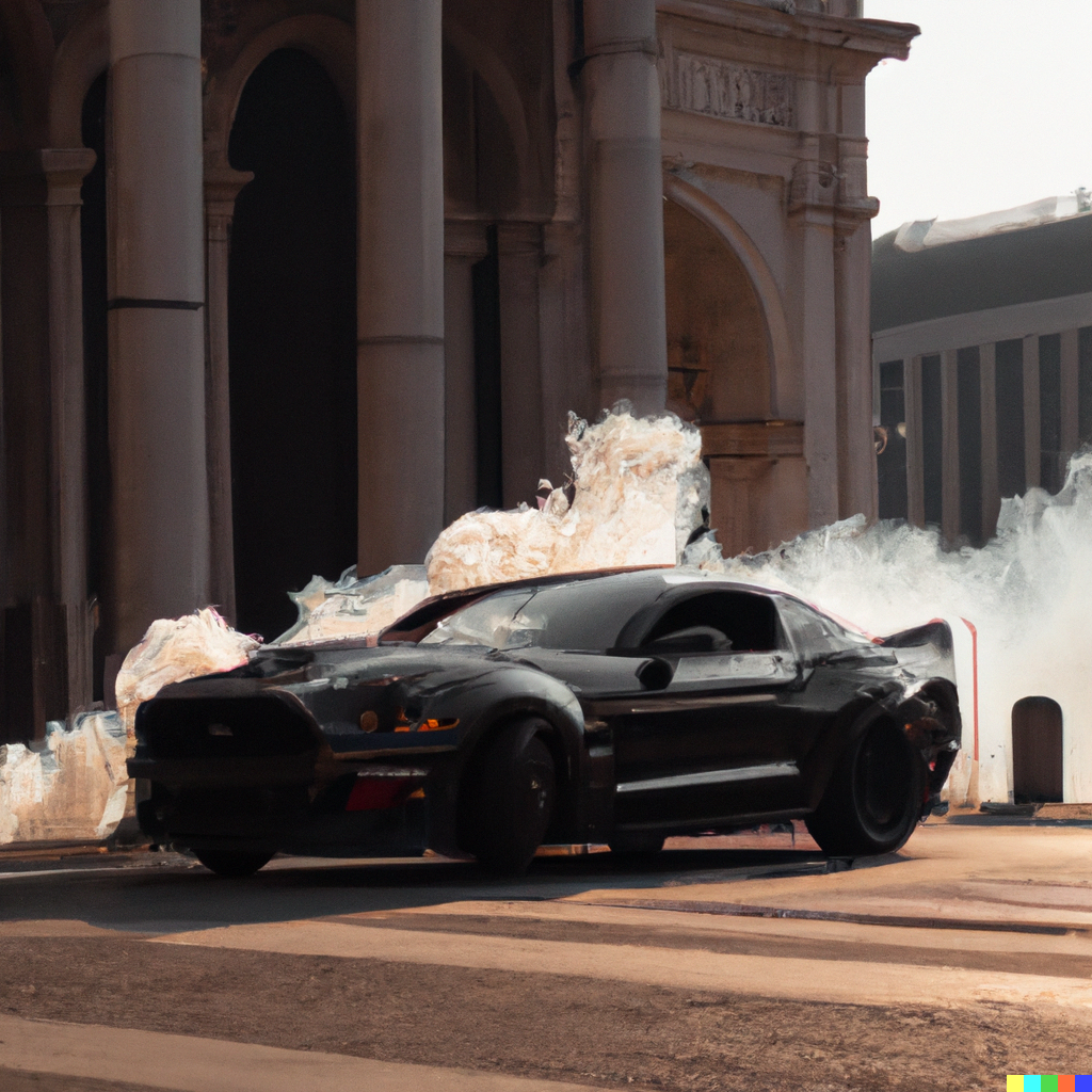 DALL·E-2022-10-05-15.09.39-a-mustang-tuning-sport-car-2020-during-burnout-in-middle-of-Piazza-del-Duomo-Milan-no-people-sunrise-editorial-fashion-photography-long-shot-45m