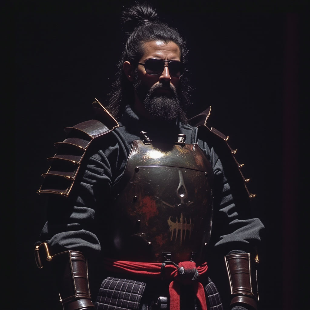 a_full-length_rugged_man_with_beard_and_sunglasses_wearing_detailed_traditional_samurai_armor_in_ma_tgh8an1a4ivic77awfhf_3