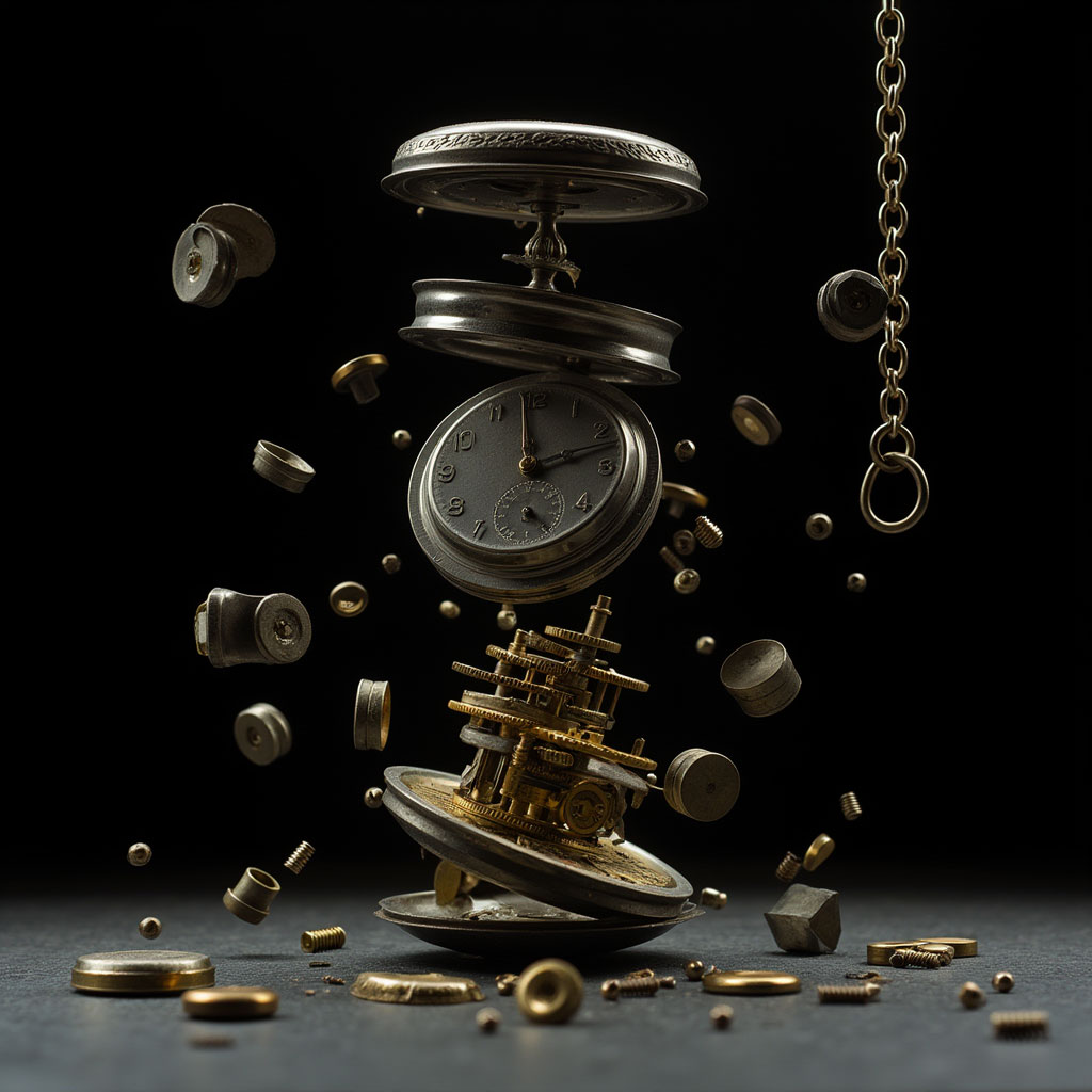 the_image_depicts_a_composition_of_parts_of_a_vintage_pocket_watch_which_appears_completely_disasse_scw2uszguleyfy7cbgxa_0